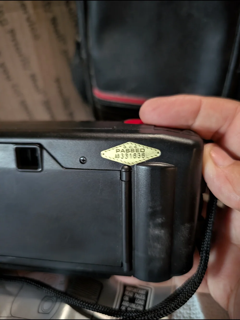 Concord DX 35mm Point & Shoot Camera - Black with Red Accent